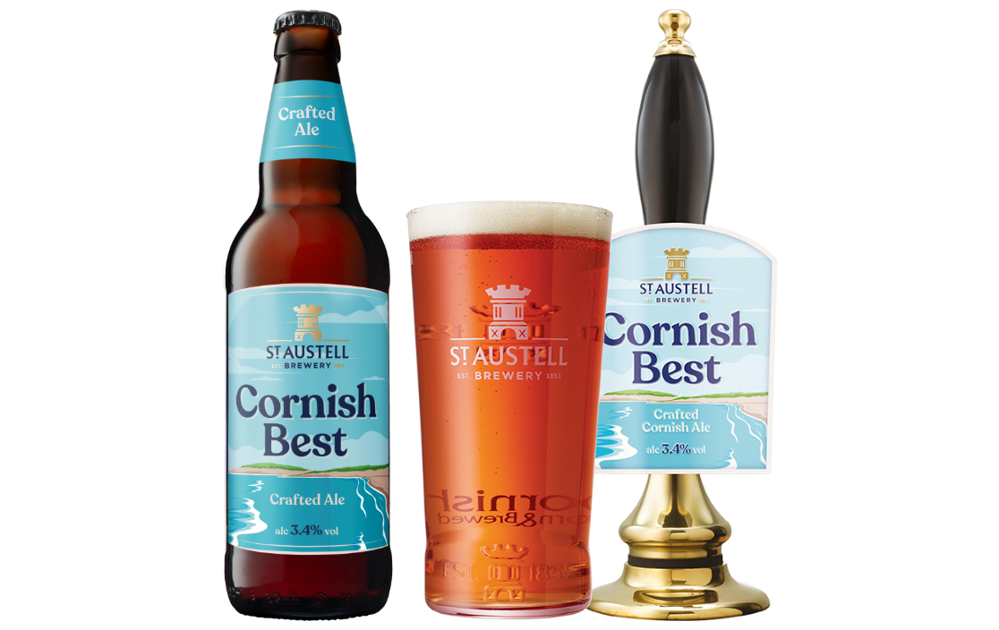 Cornish Best Bottle, Pint and Cask