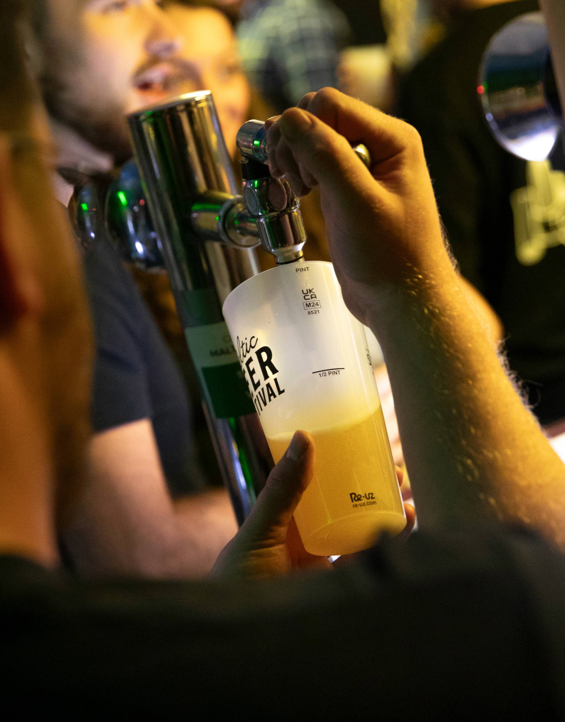 Pint pour at Celtic Beer Fesrival